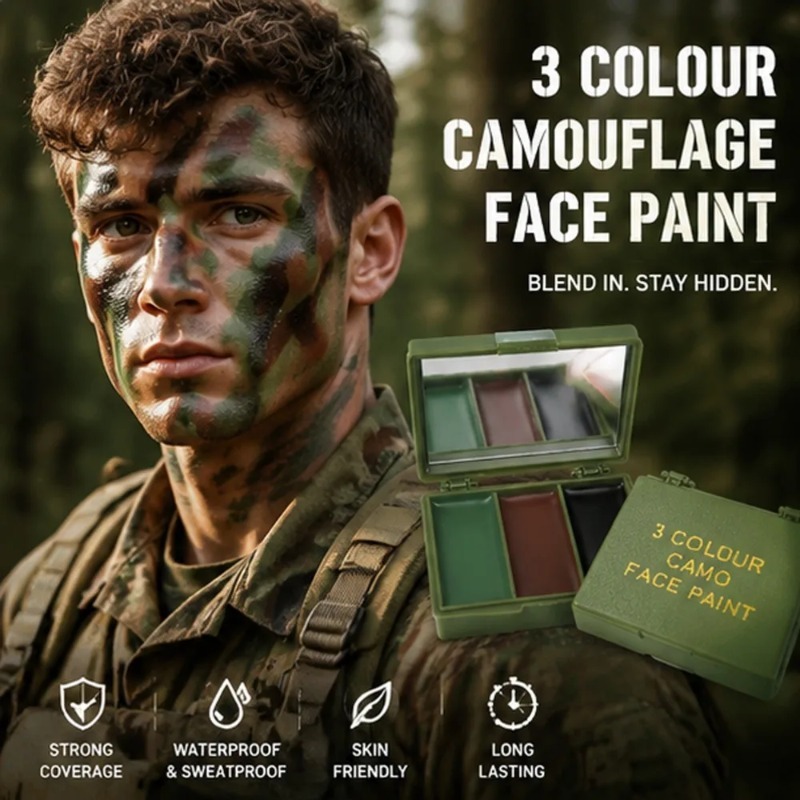 3 Colors Camouflage Face Paint - Camo Face Paint review and price